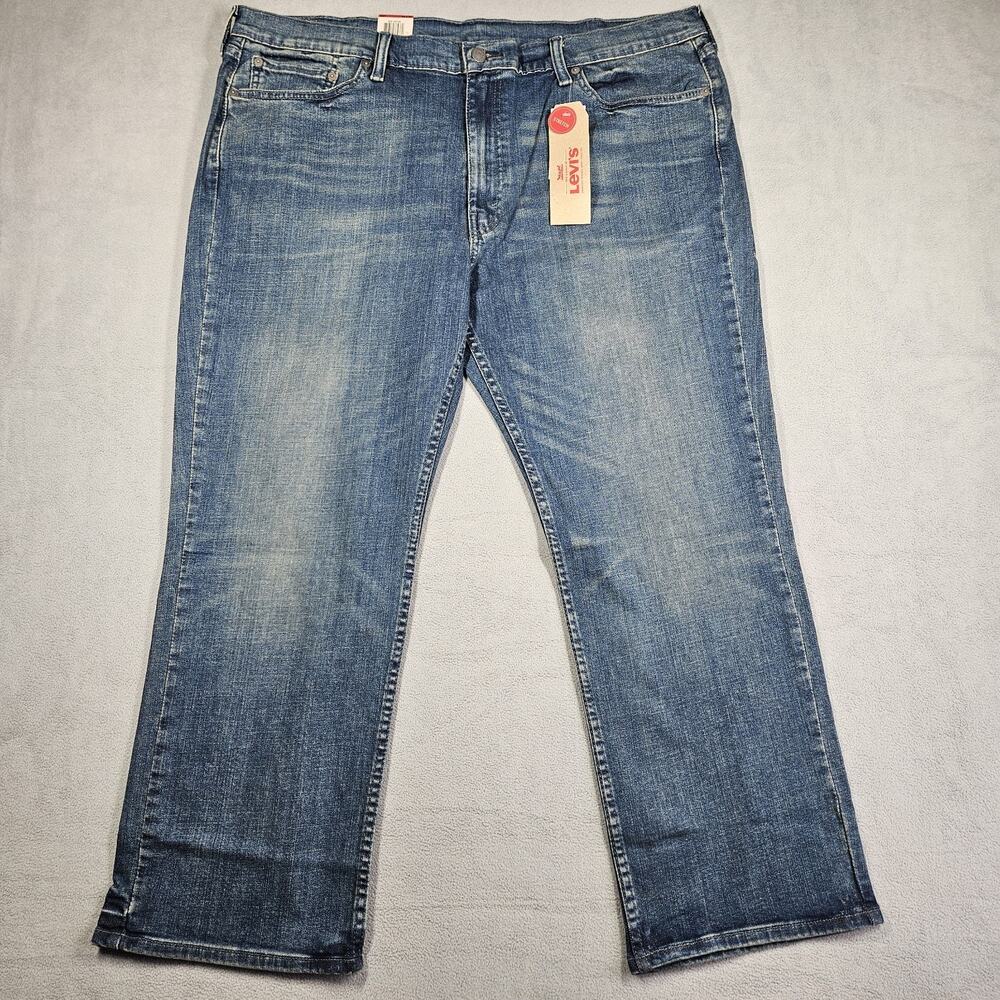 Levis 514 Jeans Mens 42x28* Straight Leg Regular Fit Stretch Whiskering